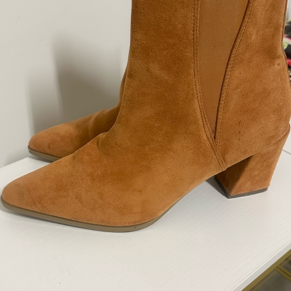 Tan Suede Ankle Boots